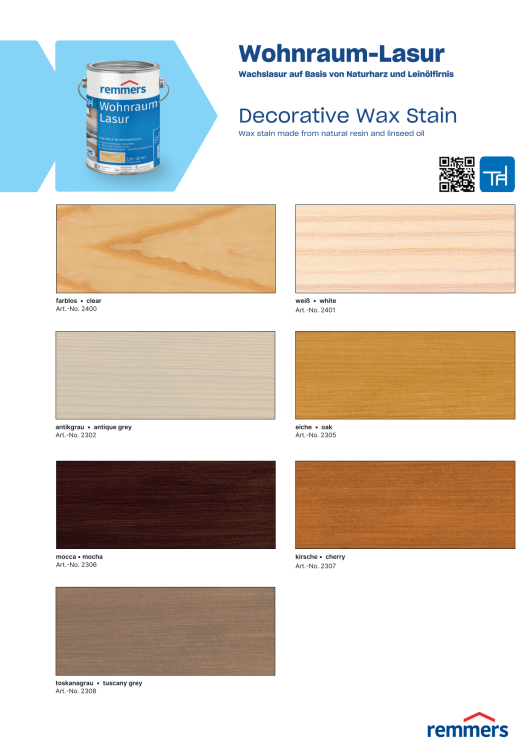 Wzornik kolorów - Remmers Lazura woskowa do wnętrz.png