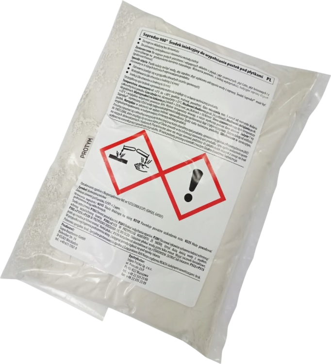 Sopro Środek iniekcyjny do wypełniania pustek pod płytkami Soprodur 900 0,5kg.png