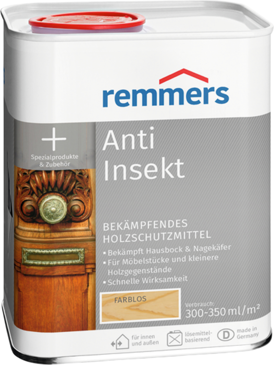 Remmers Anti-Insekt Środek owadobójczy do drewna bezbarwny 250ml.png