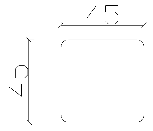 Łata strugana 45x45mm 6m rysunek techniczny.png